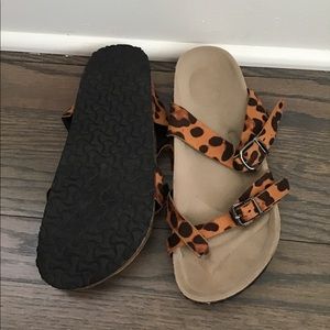 Leopard Sandals